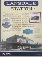 Lansdale station history poster